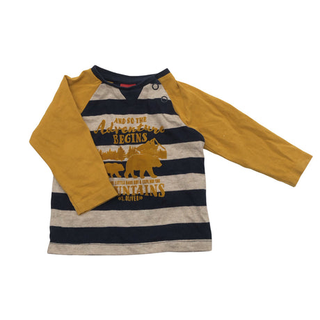 Unisex s.Oliver - Trikoopaita, koko 62 - 68 - Keltainen ()