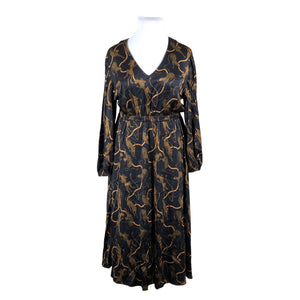 Naisten Uhana Design - Sifonkimekko, koko 42 - Musta (1)