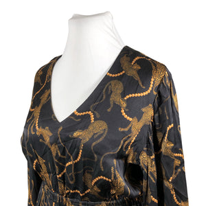 Naisten Uhana Design - Sifonkimekko, koko 42 - Musta (2)