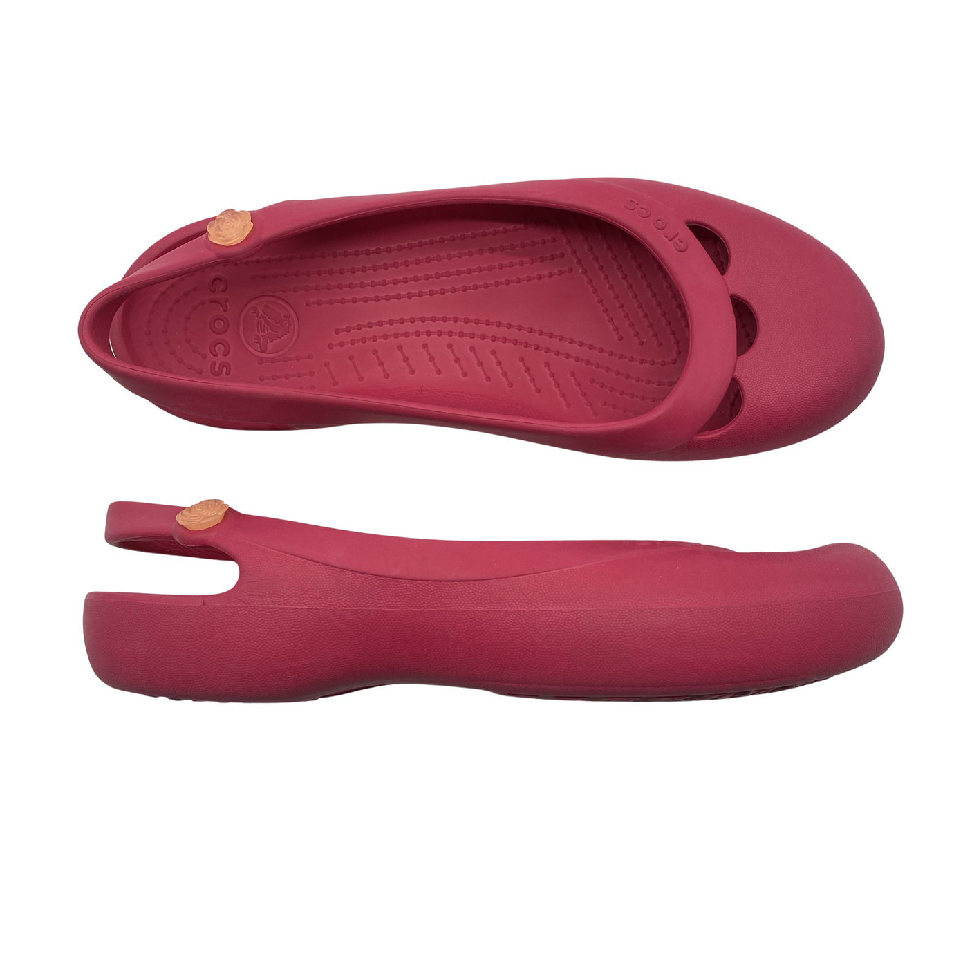Naisten Crocs - Ballerinat, koko 43 - Pinkki (1)