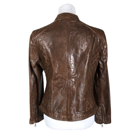 Naisten Taifun - Nahkatakki, koko 40 - Ruskea (2)