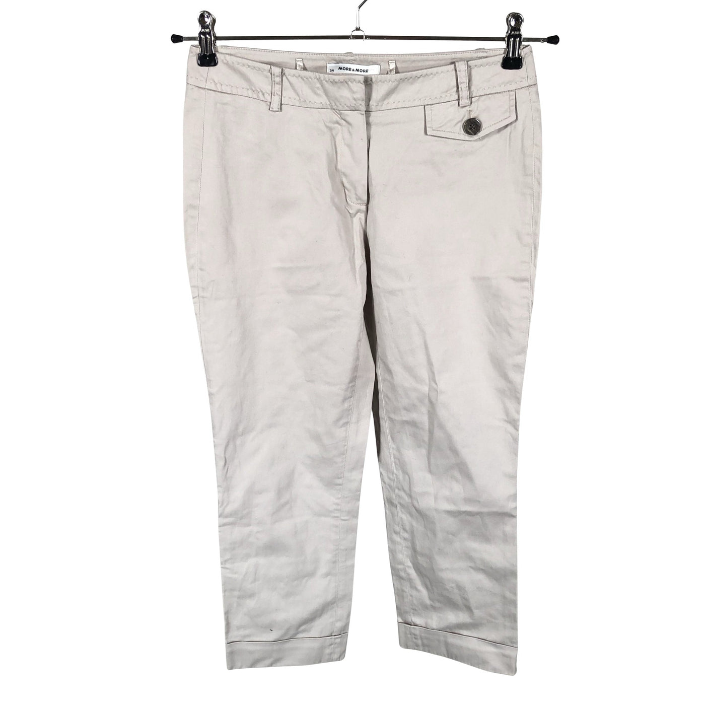 Naisten More&More - Kangascaprit, koko 34 - Beige (1)