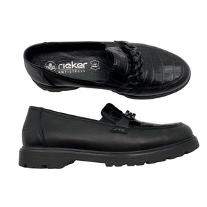 Naisten Rieker - Loaferit, koko 39 - Musta (1)