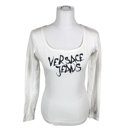 Naisten Versace Jeans - Trikoopaita, koko 38 - Valkoinen ()