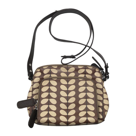 Naisten Orla Kiely - Olkalaukku, koko Mini - Ruskea ()