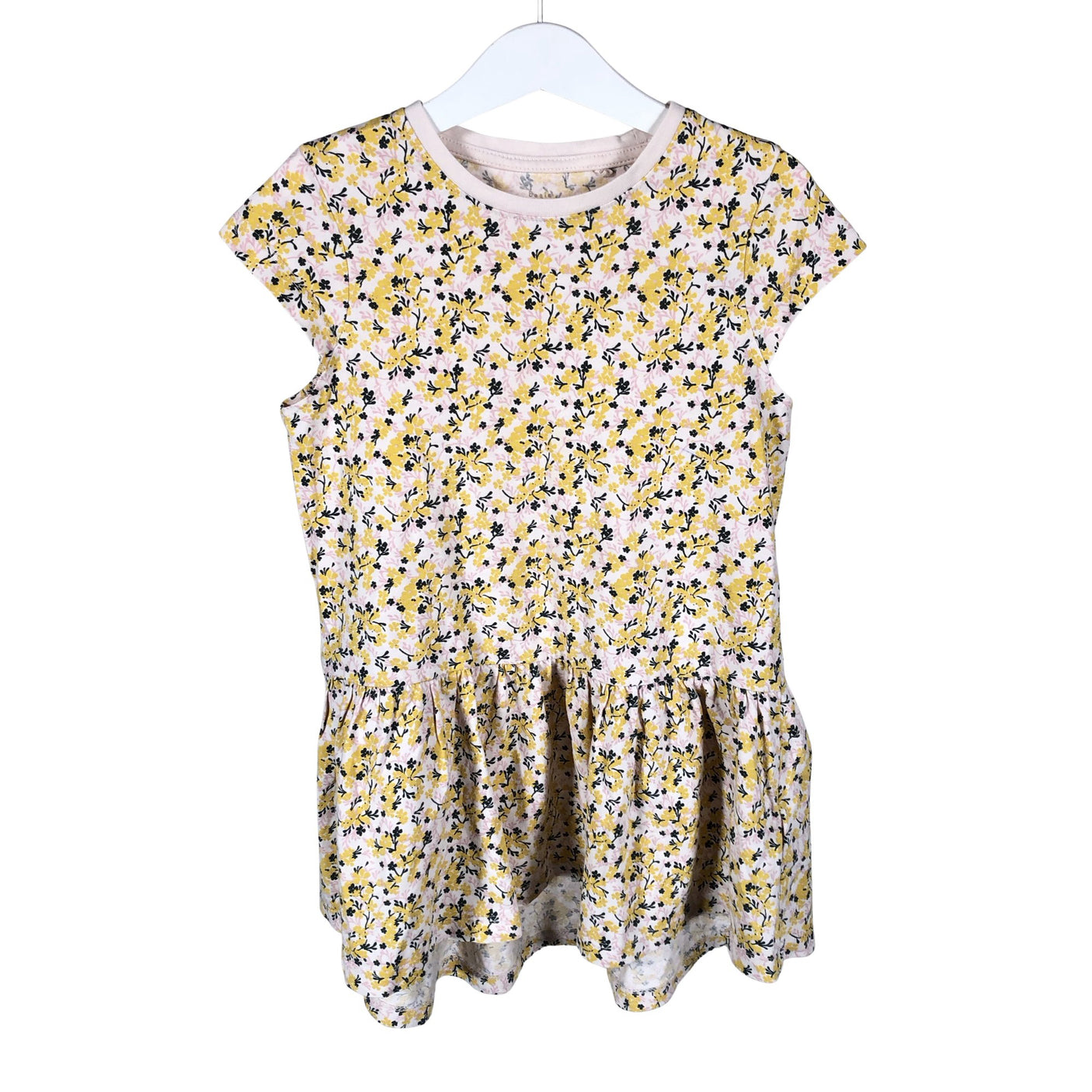 Tyttöjen Name It - Trikoomekko, koko 116 - 122 - Vaaleanpunainen (1)
