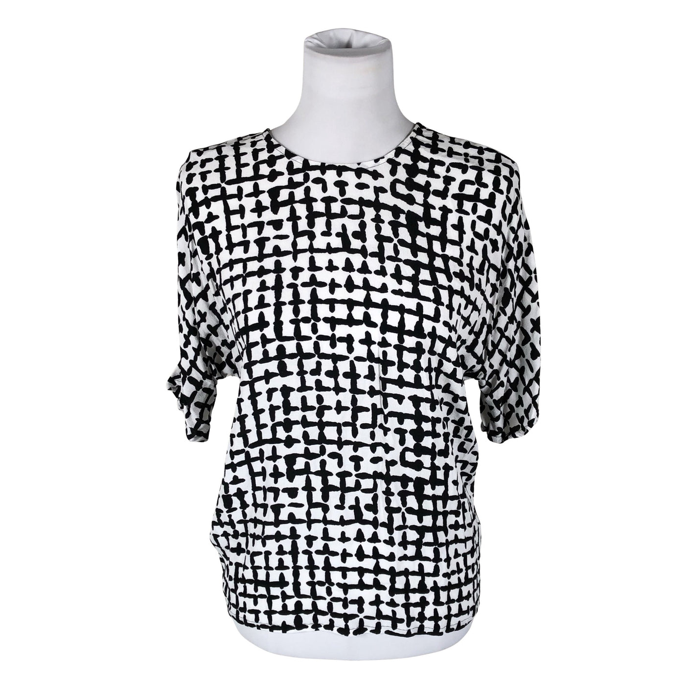 Naisten Marimekko - Lyhythihainen pusero, koko 36 - Valkoinen (1)