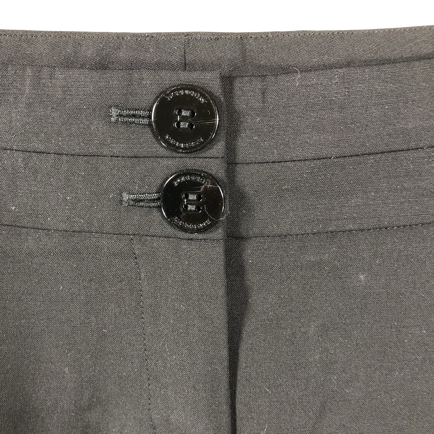 Naisten Burberry - Suorat housut, koko 38 - Musta (3)