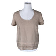 Naisten Max&Co - Lyhythihainen pusero, koko 38 - Beige ()