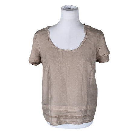 Naisten Max&Co - Lyhythihainen pusero, koko 38 - Beige ()