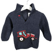 Poikien Handmade - Neulepaita, koko 92 - 98 - Sininen ()
