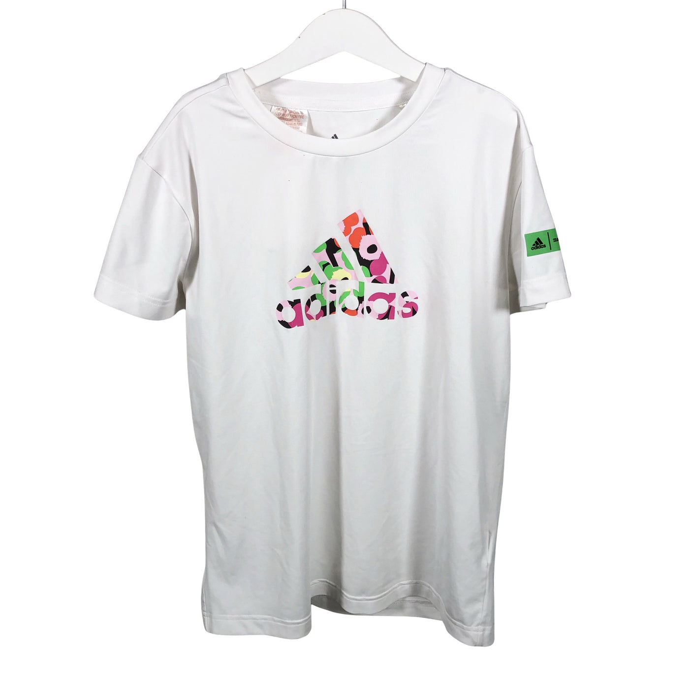 Tyttöjen Adidas - Urheilupaita, lyhyet hihat, koko 134 - 140 - Valkoinen (1)