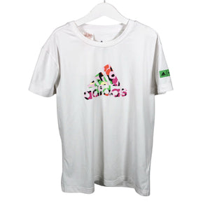 Tyttöjen Adidas - Urheilupaita, lyhyet hihat, koko 134 - 140 - Valkoinen (1)