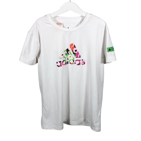 Tyttöjen Adidas - Urheilupaita, lyhyet hihat, koko 134 - 140 - Valkoinen ()