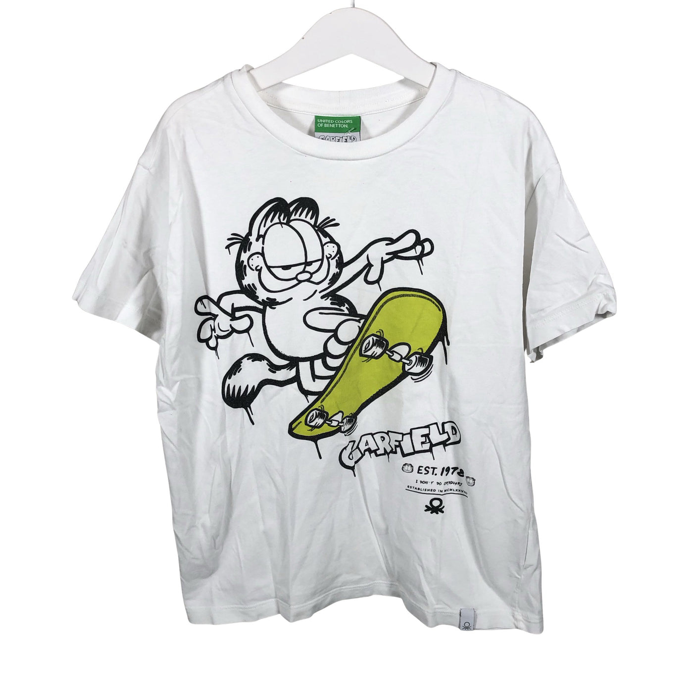 Unisex Benetton - T-paita, koko 146 - 152 - Valkoinen (1)
