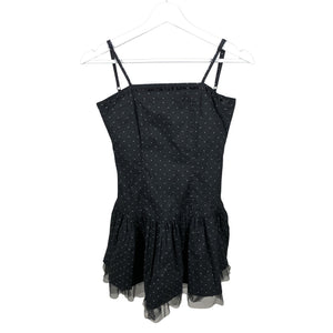 Tyttöjen Lindex - Kangasmekko, koko 158 - 164 - Musta (1)