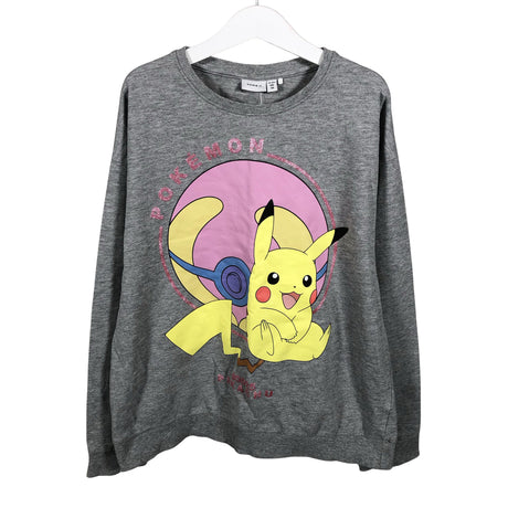 Tyttöjen Name It - Collegepaita, koko 146 - 152 - Harmaa ()
