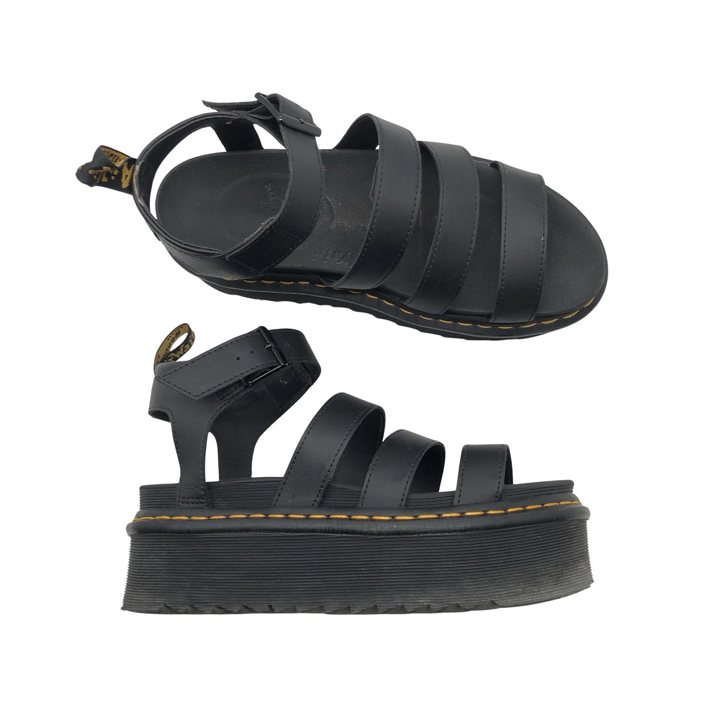 Naisten Dr. Martens - Korolliset sandaalit, koko 40 - Musta (1)