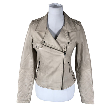 Naisten Nümph - Nahkatakki, koko 36 - Beige ()