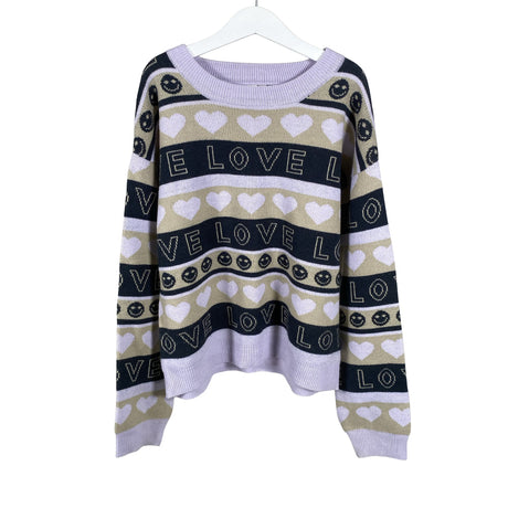 Tyttöjen Name It - Neulepaita, koko 146 - 152 - Violetti ()