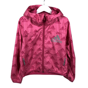 Tyttöjen Adidas - Urheilutakki, koko 122 - 128 - Pinkki (1)