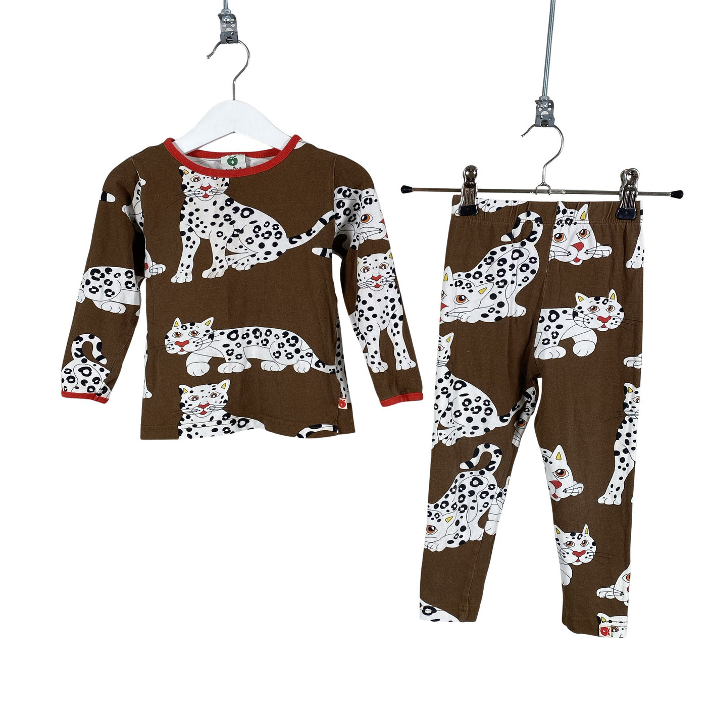Unisex Småfolk - Trikoopaita, koko 86 - 92 - Ruskea (1)