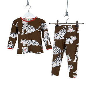 Unisex Småfolk - Trikoopaita, koko 86 - 92 - Ruskea (1)