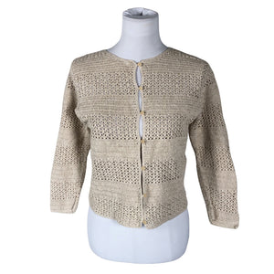 Naisten Eddie Bauer - Neuletakki, koko 36 - Beige (1)