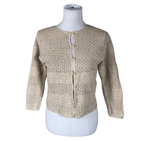 Naisten Eddie Bauer - Neuletakki, koko 36 - Beige ()