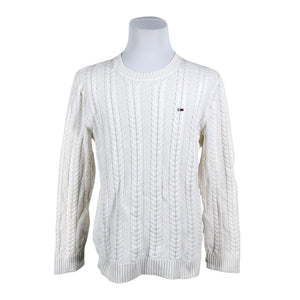 Miesten Tommy Jeans (Tommy Hilfiger) - Neulepaita, koko L - Valkoinen (1)
