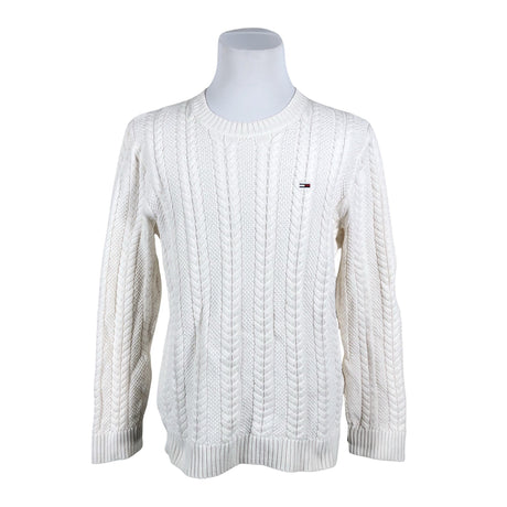 Miesten Tommy Jeans (Tommy Hilfiger) - Neulepaita, koko L - Valkoinen ()