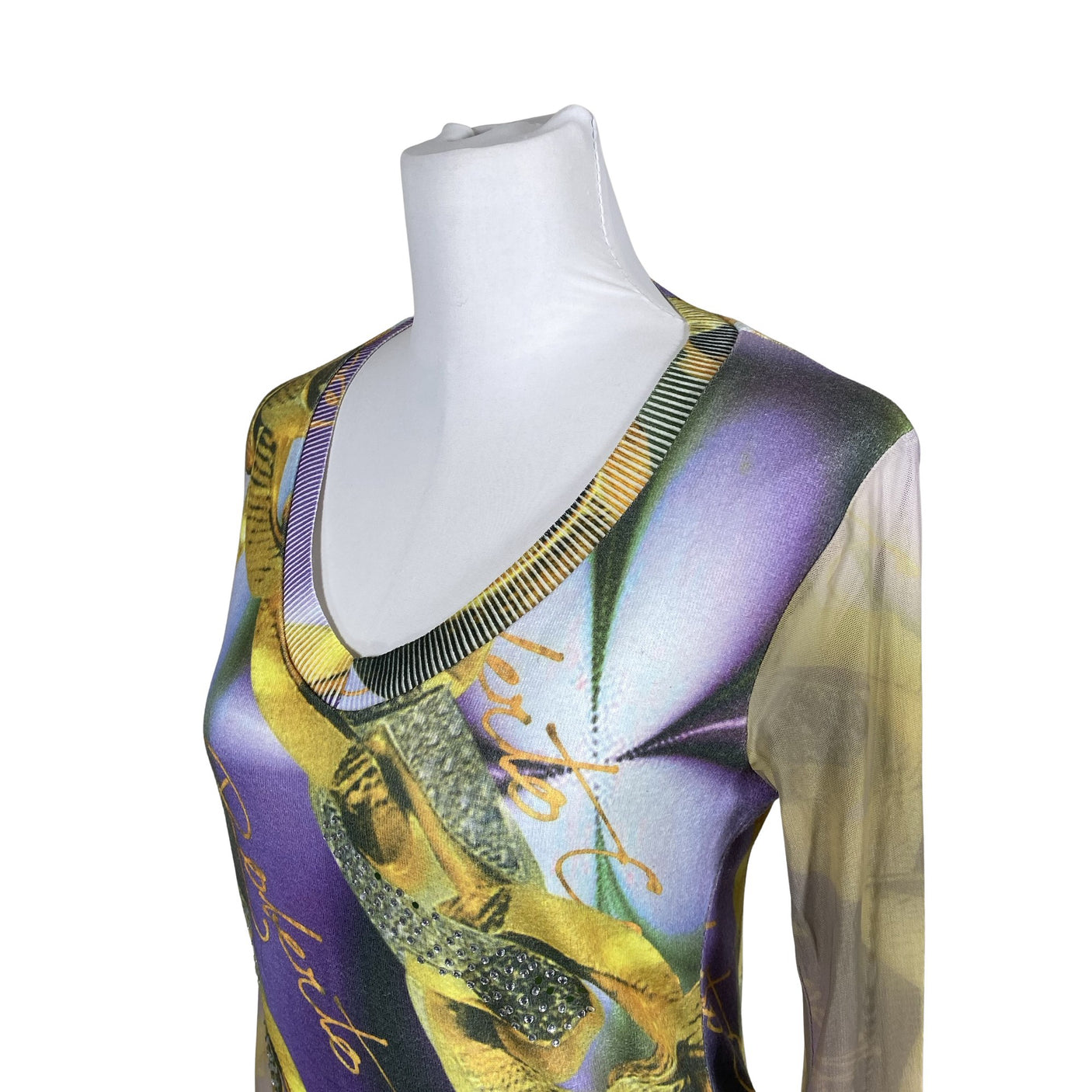Naisten Roberto Cavalli - Neulemekko, koko 36 - Violetti (3)