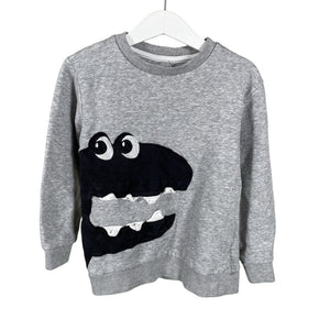 Unisex Bogi - Collegepaita, koko 116 - 122 - Harmaa (1)