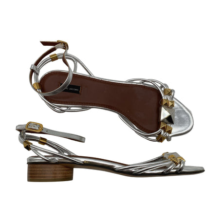 Naisten Marc Jacobs - Korolliset sandaalit, koko 39 - Hopea ()