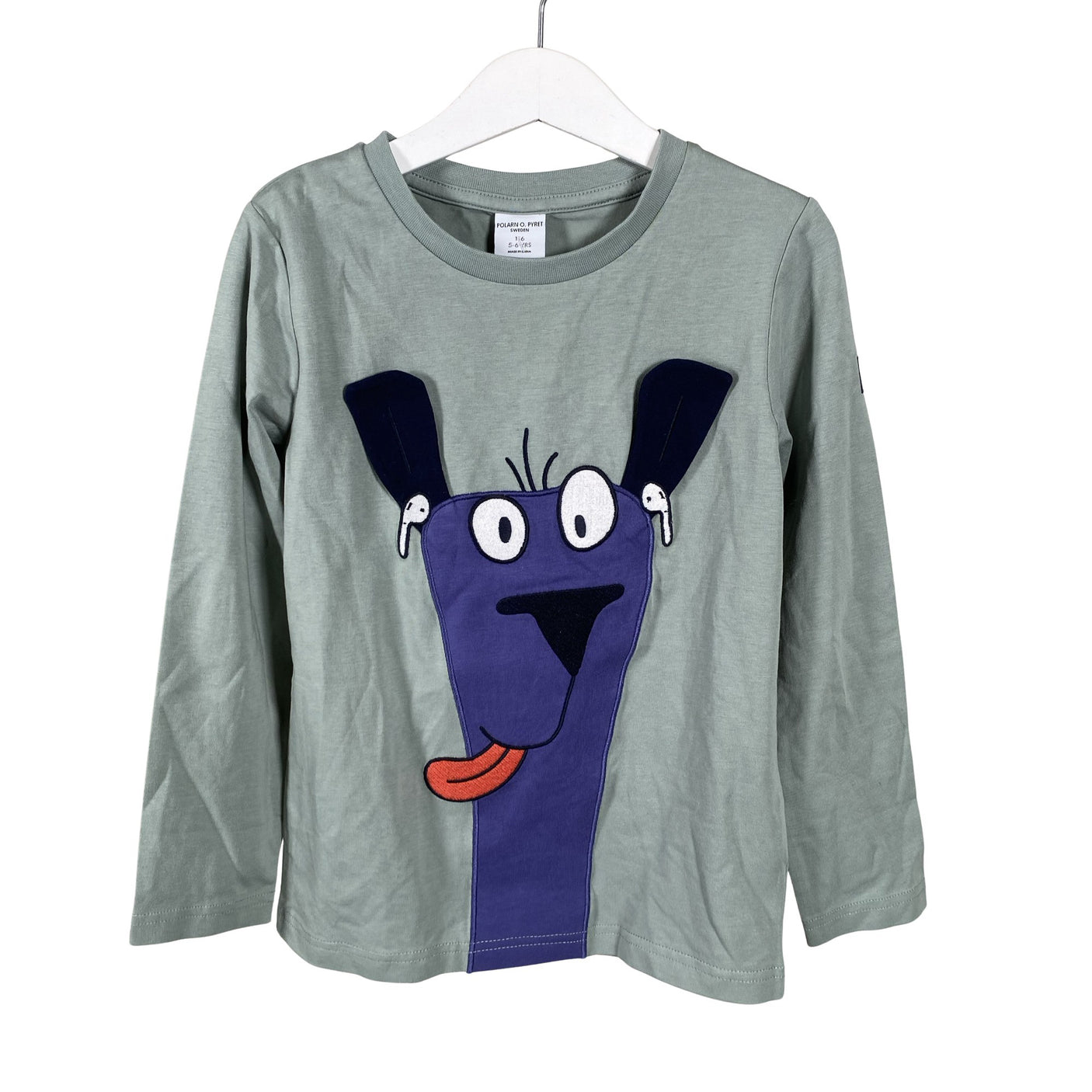 Unisex Polarn O. Pyret - Trikoopaita, koko 110 - 116 - Vihreä (1)