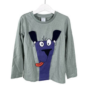 Unisex Polarn O. Pyret - Trikoopaita, koko 110 - 116 - Vihreä (1)