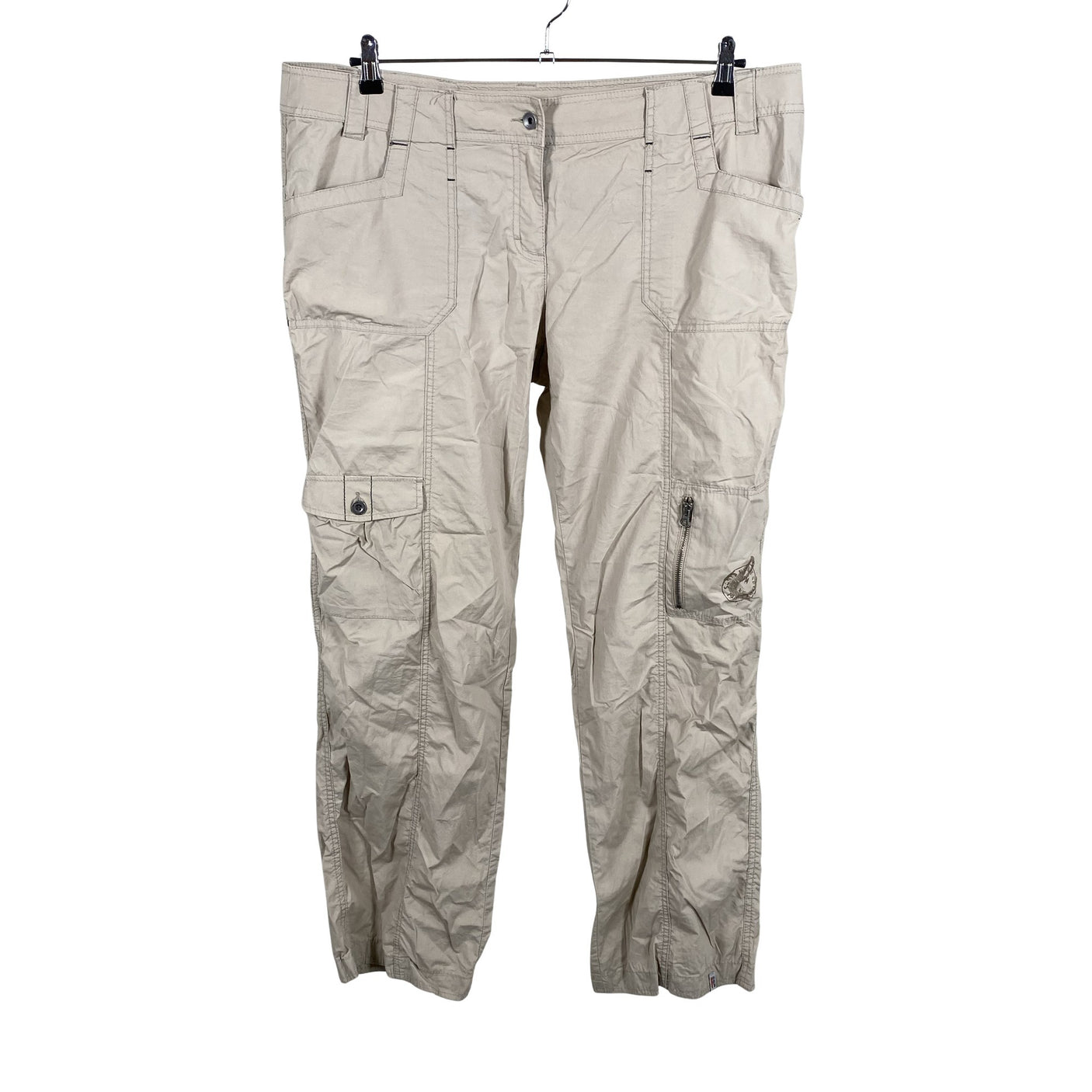 Naisten Esprit - Ohuet housut, koko 48 - Beige (1)