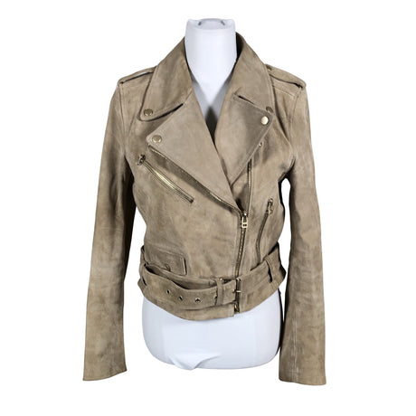 Naisten Goosecraft - Nahkatakki, koko 40 - Beige ()