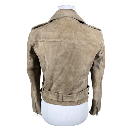 Naisten Goosecraft - Nahkatakki, koko 40 - Beige (2)