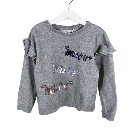Tyttöjen Name It - Collegepaita, koko 122 - 128 - Harmaa ()