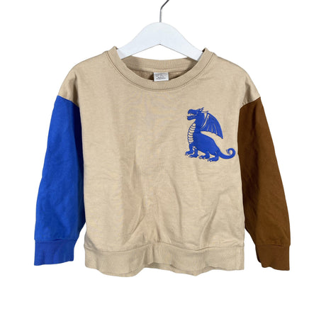 Poikien Lindex - Collegepaita, koko 110 - 116 - Beige ()