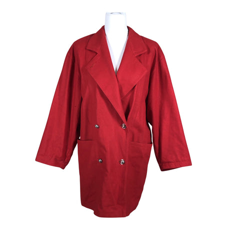 Naisten Master-Coat - Villakangastakki, koko 38 - Punainen ()