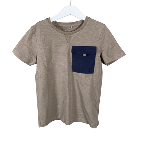 Unisex Name It - T-paita, koko 122 - 128 - Ruskea ()