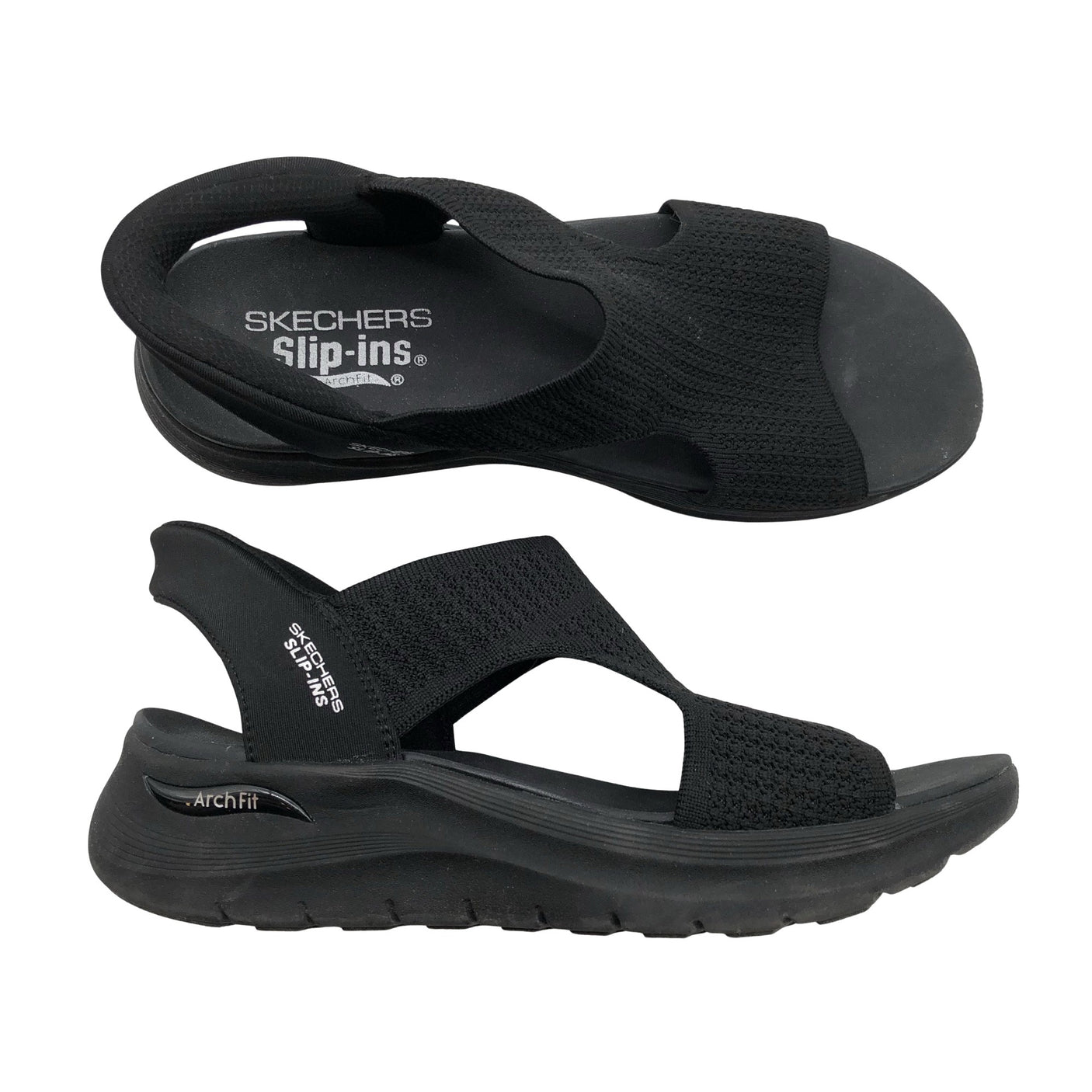 Naisten Skechers - Sandaalit, koko 40 - Musta (1)