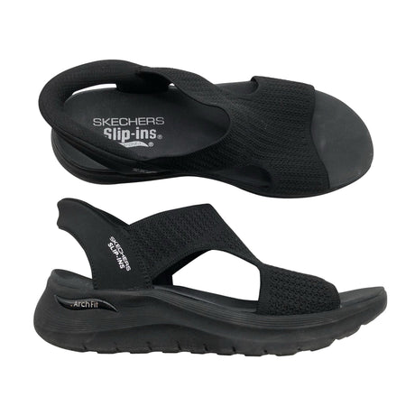 Naisten Skechers - Sandaalit, koko 40 - Musta ()