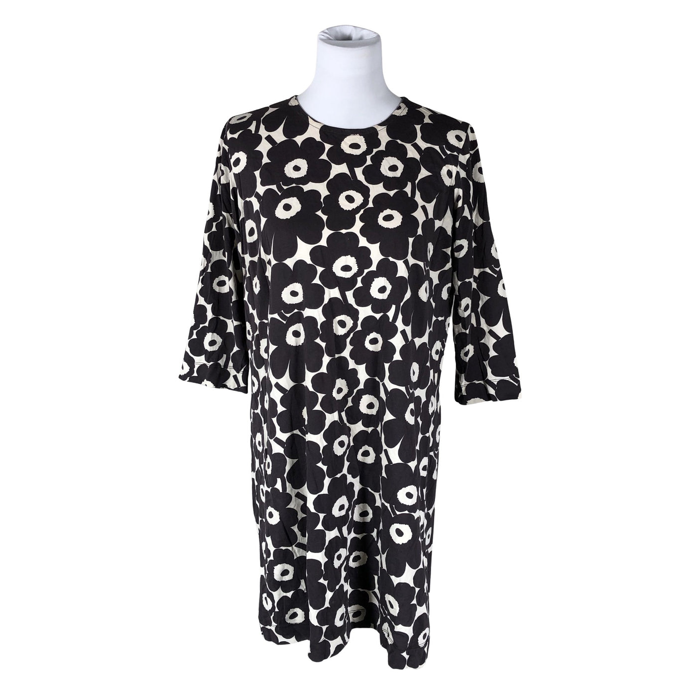 Naisten Marimekko - Trikoomekko, koko 38 - Ruskea (1)
