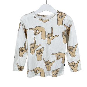 Unisex Vimma - Trikoopaita, koko 104 - 110 - Valkoinen (1)