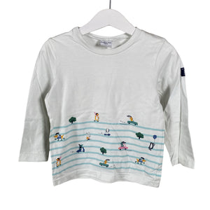 Unisex Polarn O. Pyret - Trikoopaita, koko 92 - 98 - Valkoinen (1)