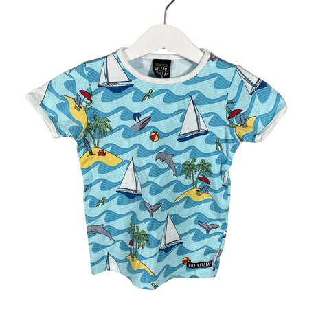 Unisex Villervalla - T-paita, koko 86 - 92 - Turkoosi ()
