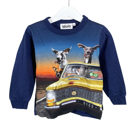 Unisex Molo Kids - Trikoopaita, koko 92 - 98 - Sininen ()